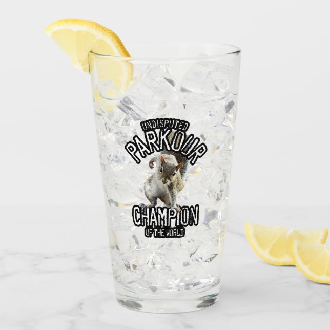 Copo De Pint Parkour Squirrel - engraçada freerunning (Gelo frontal)