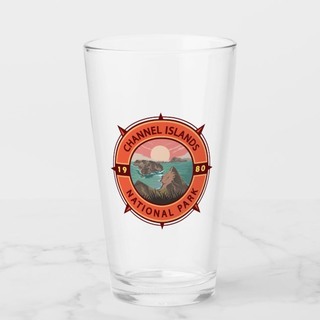 Copo De Pint Parque Nacional das Ilhas do Canal Emblem (Frente)