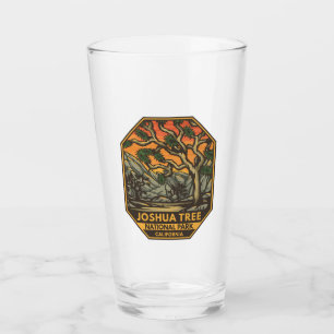 Copo De Pint Parque Nacional de Joshua Tree Sunset Retro Emblem