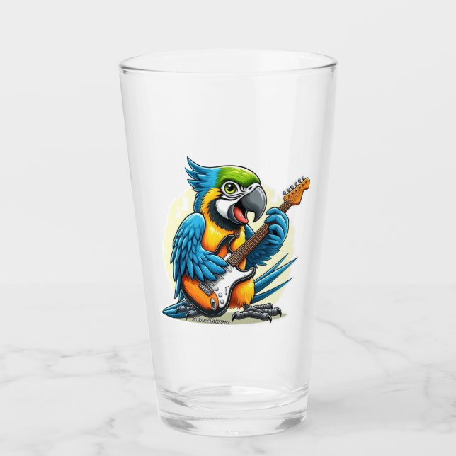 Copo De Pint Parrot Rock Music (Frente)