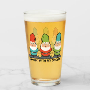 Copo De Pint Passando o Tempo Com Meus Gnomos Amigos
