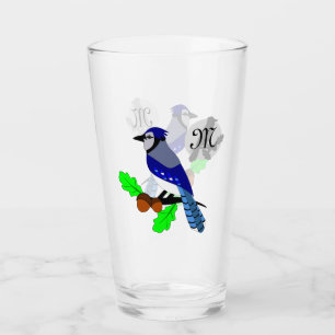 Copo De Pint Pássaro Azul Bonito