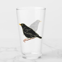 Copo De Pint Pássaro Negro