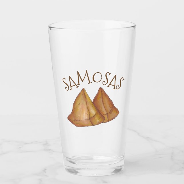 Copo De Pint Pastas de Comidas índias deliciosas Samosas (Frente)
