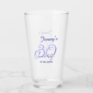 Copo De Pint Pastel comemora 30º aniversário roxo elegante nome