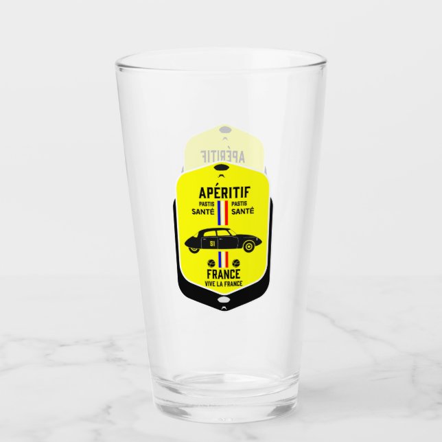 Copo De Pint Pastis de Marselha França (Frente)