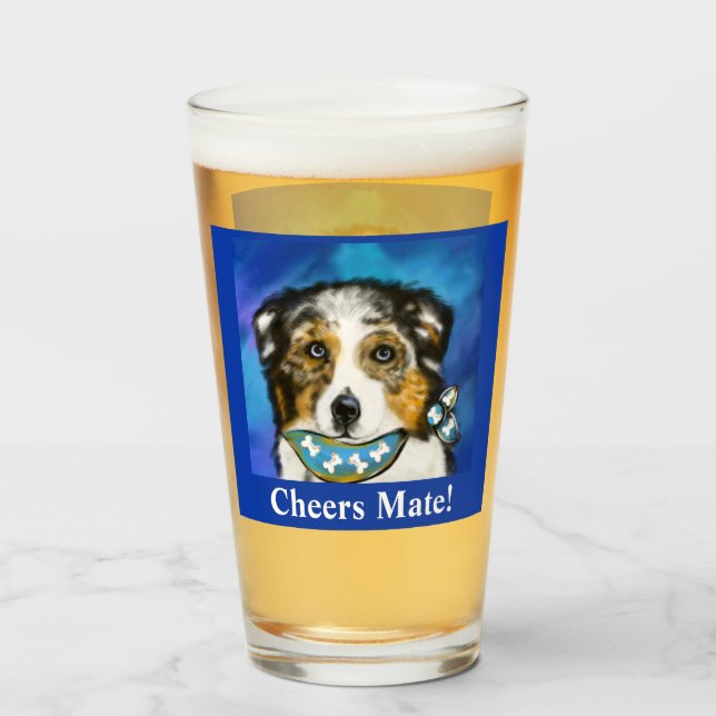 COPO DE PINT PASTOR AUSTRALIANO      (Frente (Preenchido))