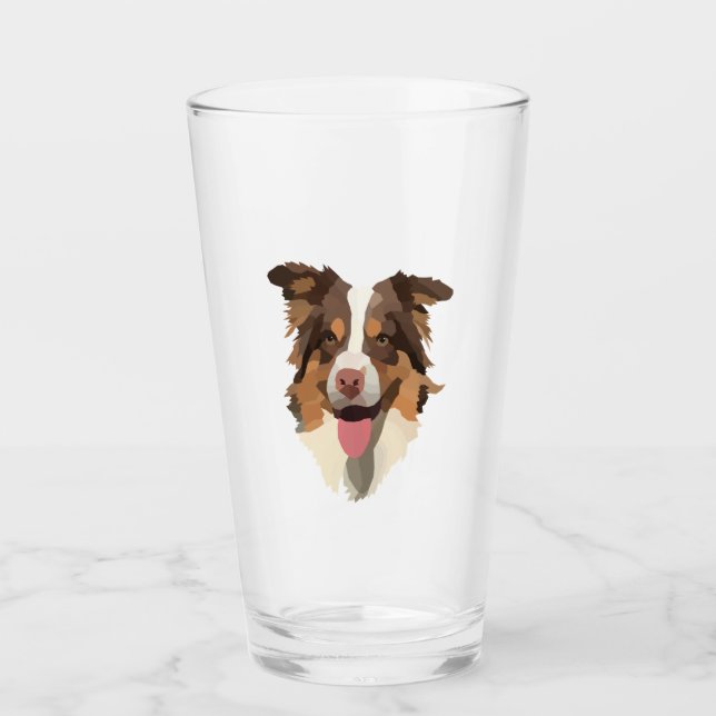 Copo De Pint pastor australiano 1 (Frente)