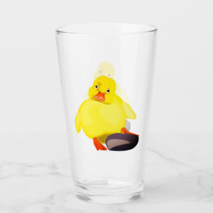 Copo De Pint Pato Amarelo Bonito - Doce - Adicionar Seu Texto/N