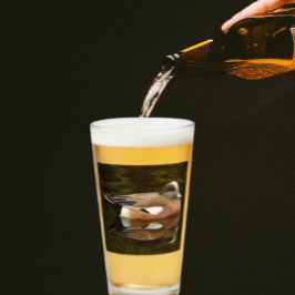 Copo De Pint Pato Americano Wigeon no Pond