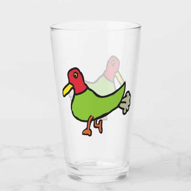 Copo De Pint Pato Fazendo Cuca Comum (Frente)