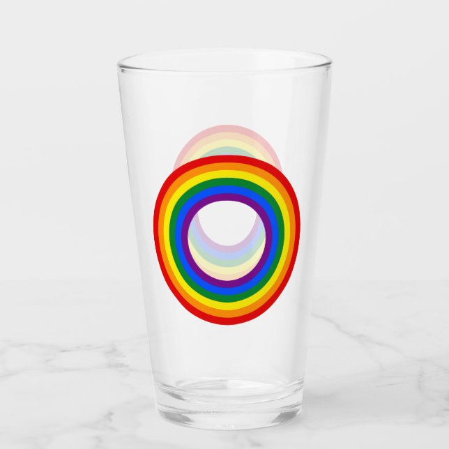 Copo De Pint PAVILHÃO DE CINCO-CHUVA - PAINÉIS - Cores LGBT Ané (Frente)