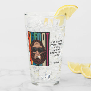 Copo De Pint Pé-Grande de Texto Personalizado