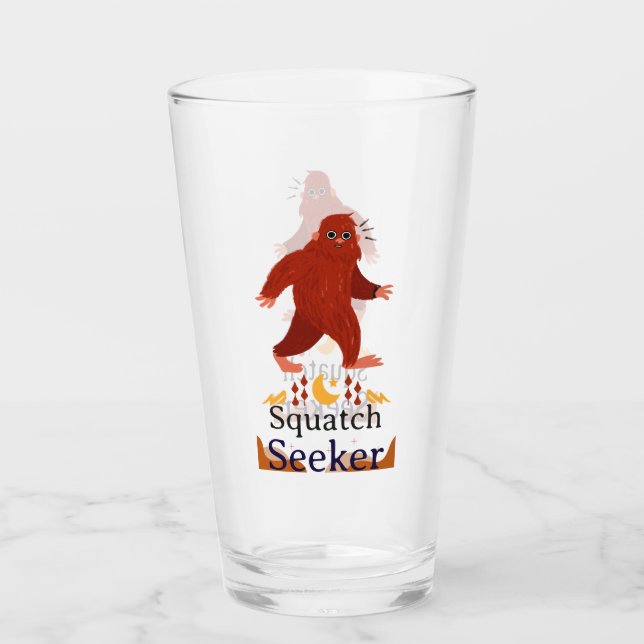 Copo De Pint Pé grande do Squatch Seeker (Frente)