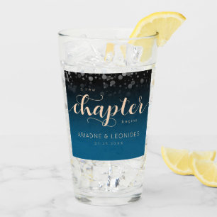 Copo De Pint Peach Oceanic Blue Casado Um Novo Capítulo