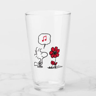 Copo De Pint PEANUTS Padrão vermelho e preto