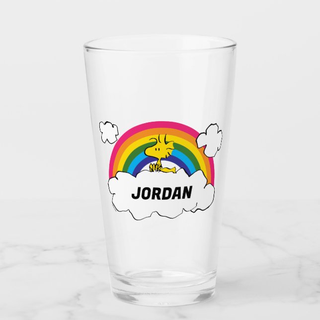 Copo De Pint Peanuts Personalizados | Adicione seu nome (Frente)