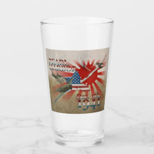 Copo De Pint Pearl Habor 7 de dezembro de 1941 Glass