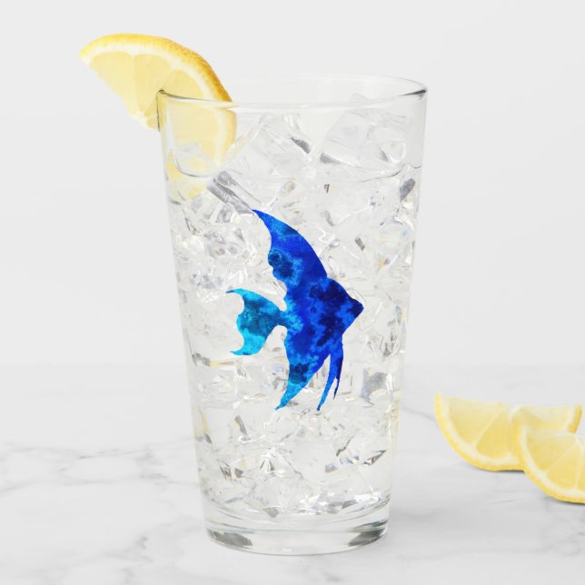 Copo De Pint Peixe Azul (Gelo frontal)