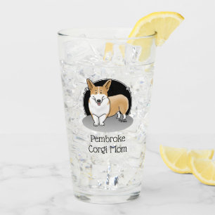 Copo De Pint Pembroke Welsh Corgi Mãe (vermelha 1) Cachorro Mãe