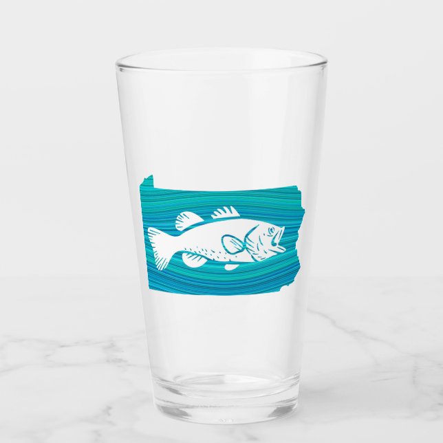 Copo De Pint Pensilvânia Wave Fisheries (Frente)