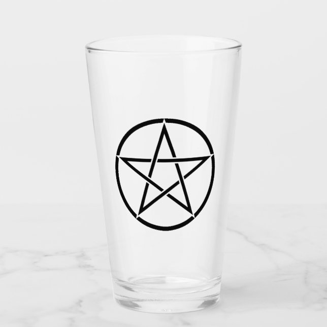 Copo De Pint Pentagrama do Wiccan (Frente)