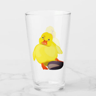 Copo De Pint Pequeno Vidro Amarelo