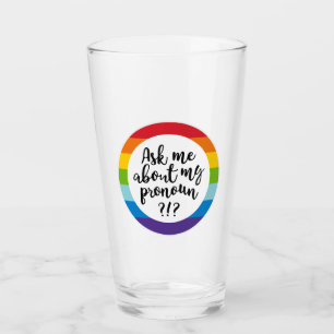 Copo De Pint Pergunte-Me Sobre O Meu Pronoun?