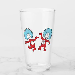 Copo De Pint Personagem Coisa 1 e Coisa 2 do Dr. Seuss