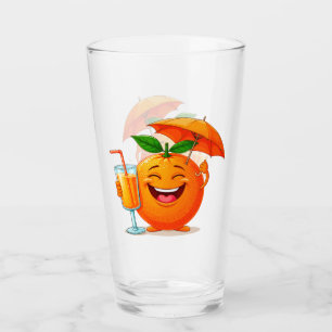 Copo De Pint Personagem de Desenho Animado Laranja Feliz Segura