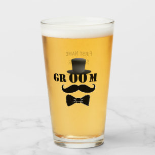 Copo De Pint Personalização do Chapéu Superior do Classom Groom