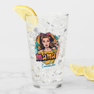 Copo De Pint Personalizado Retro Mama Pop Art (10)