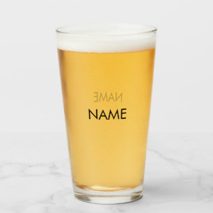 Copo De Pint Personalizar com nome, texto com letras pretas min