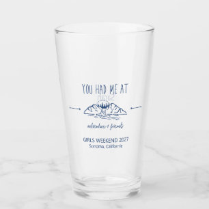 Copo De Pint Personalizar Getaway do Final de Semana da Adventu