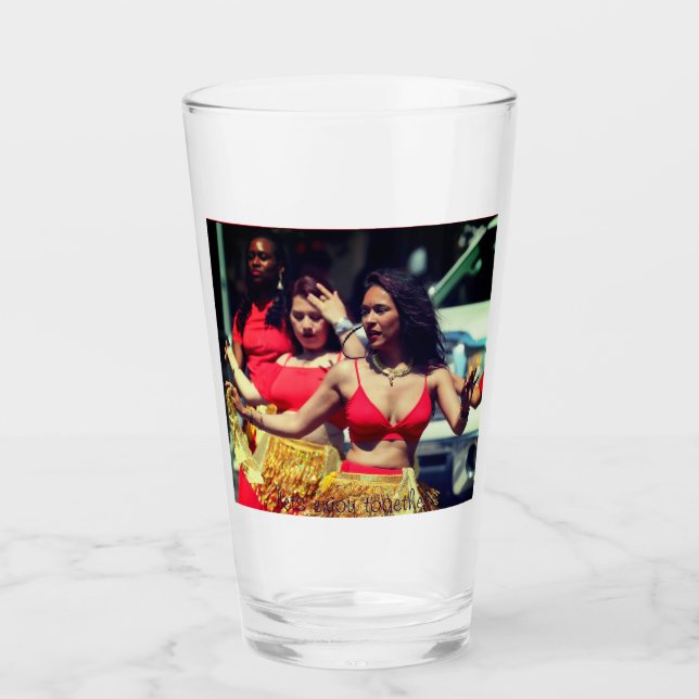Copo De Pint Personalize sua copa de vidro perfeita de 16 oz -  (Frente)