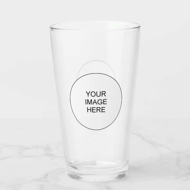 Copo De Pint Personalize sua imagem ou logotipo comercial 16oz  (Verso)