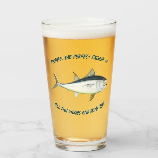 Copo De Pint Pesca: A desculpa perfeita.. - Cerveja de Pesca (Frente (Preenchido))
