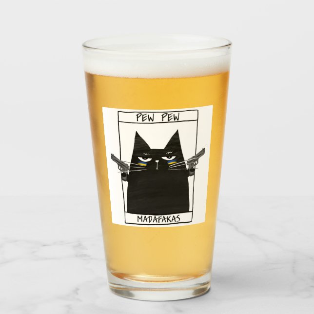 Copo De Pint Pew Pew Madafakas (Frente (Preenchido))