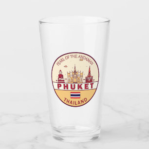 Copo De Pint Phuket Thailand City Skyline Emblem