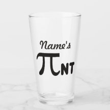 Pi Day Funny Pi-nt 2011 © Vidro Personalizado