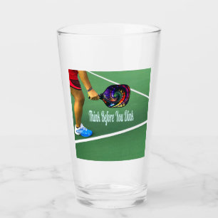 Copo De Pint Pickleball Pense Antes de Dincar
