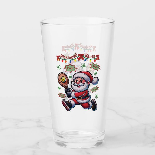 Copo De Pint Picles de Natal Papai Noel (Frente)