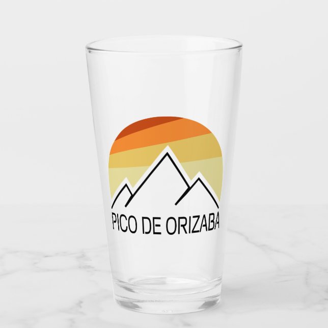 Copo De Pint Pico de Orizaba México Retro (Frente)