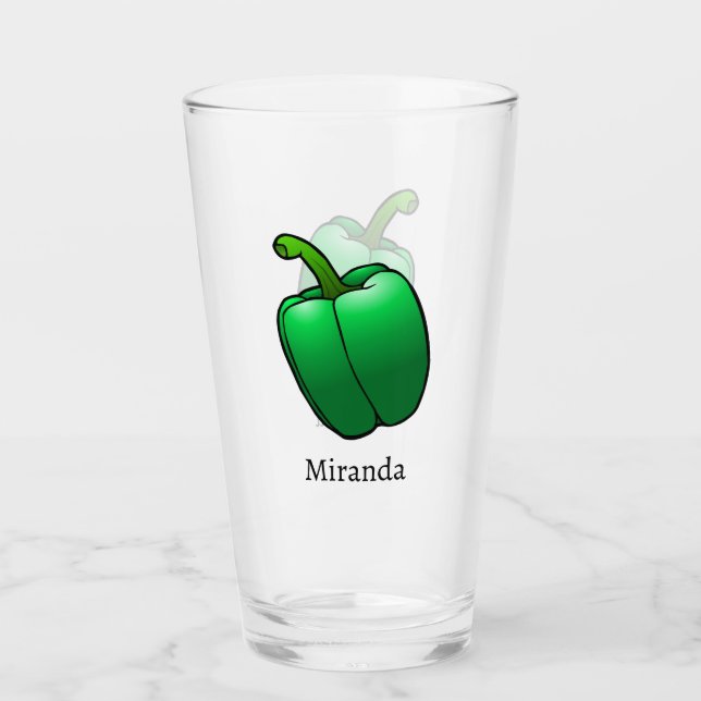 Copo De Pint Pimentão Verde Grande (Frente)