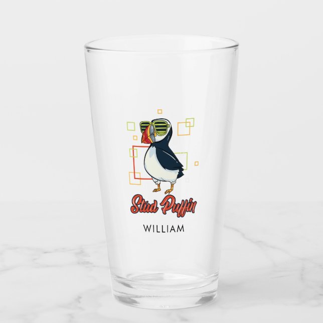 Copo De Pint Pinguim-Carreto Personalizado (Frente)