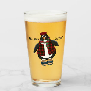 Copo De Pint Pinguim legal   Personalizar Texto