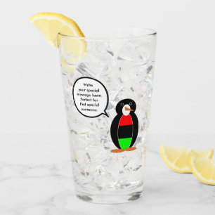 Copo De Pint Pinguim Sr. Personalizado Falando Diáspora African