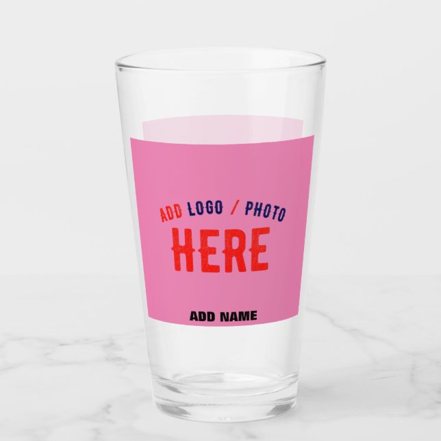 COPO DE PINT PINK PERSONALIZÁVEL MODERNO VERIFICADO COM MARCA (Frente)