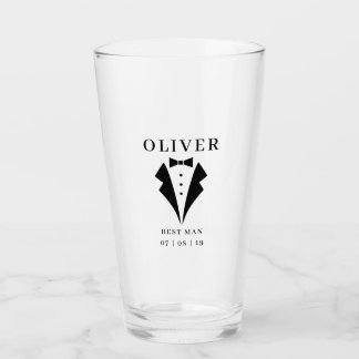 Copo De Pint Pint de Nome Personalizado Tuxedo do MELHOR HOMEM 