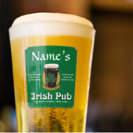 Copo De Pint Pint de Pub Irlandês Personalizado